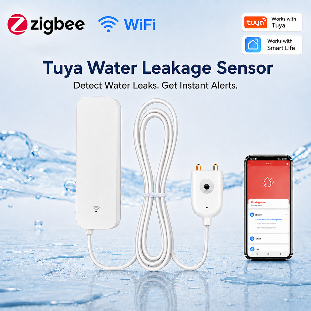 Wifi Water Sensor - Sensore di perdite d'acqua ZigBee WiFi,