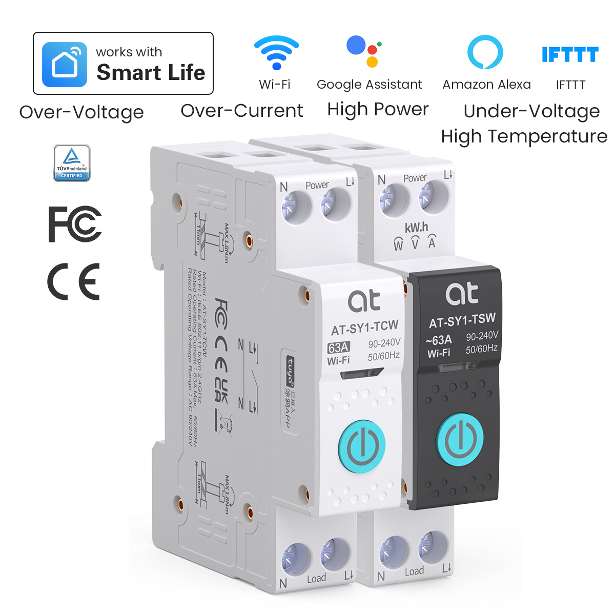 Smart Home Internet - Tuya WiFi Interruttore Intelligente 1P +