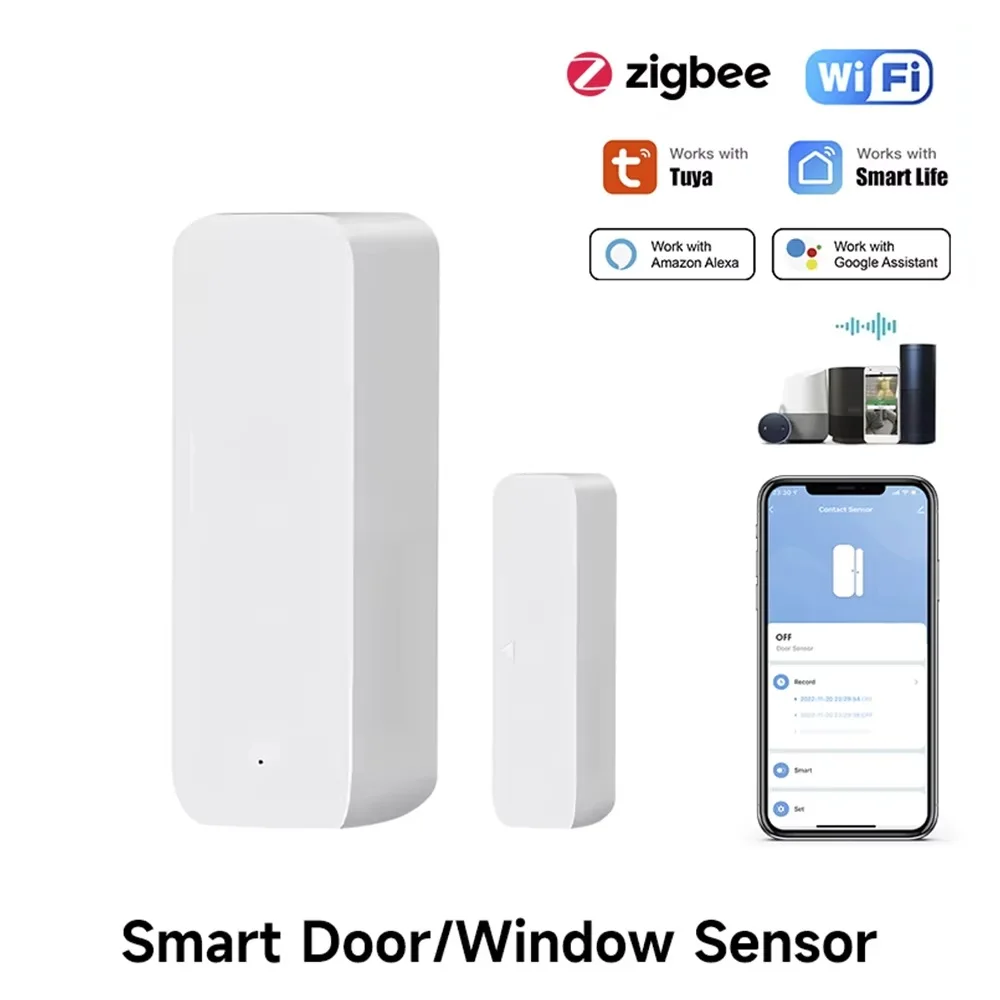 Smart Home Gateway - Tuya Zigbee/WiFi Sensore magnetico per porte