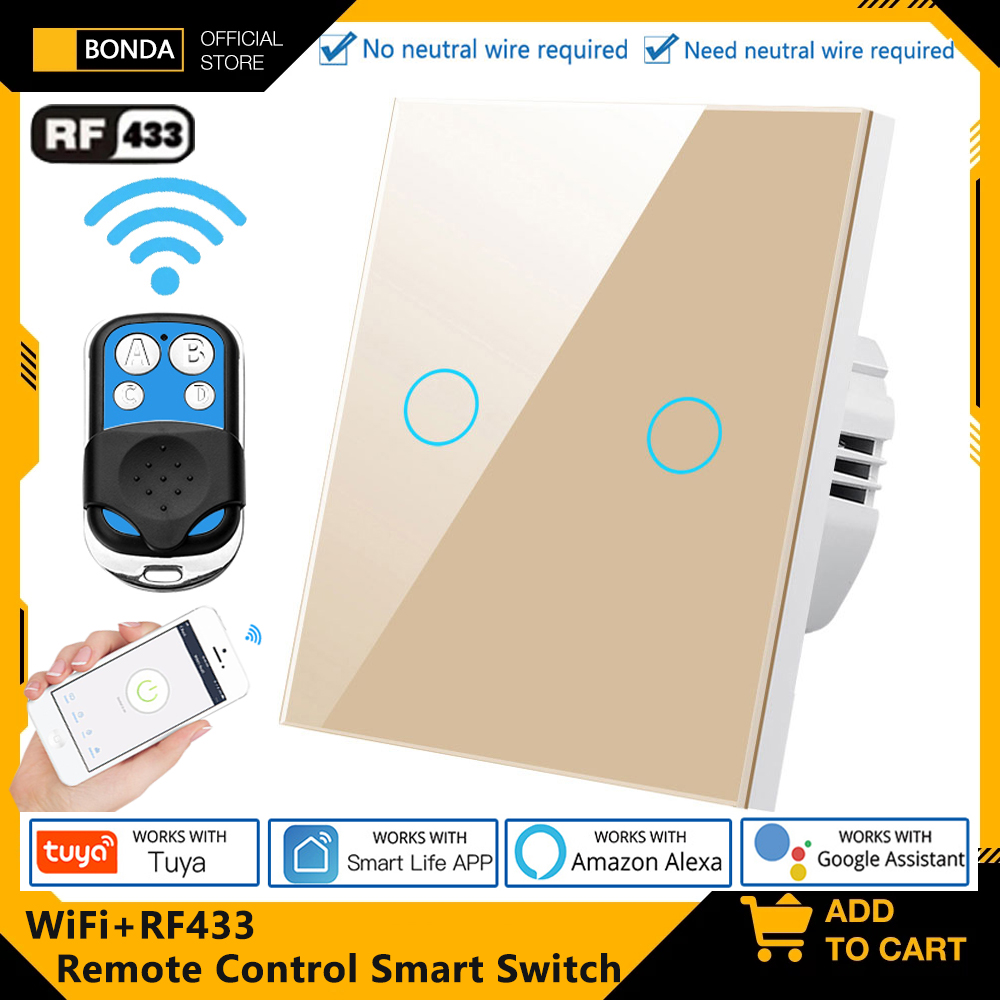 Smart Home Internet - Tuya EU WiFi + RF433 Interruttore