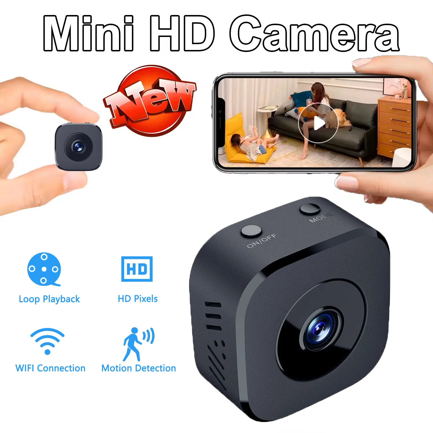 Smart Home Cctv - Telecamera di sicurezza Mini visione notturna