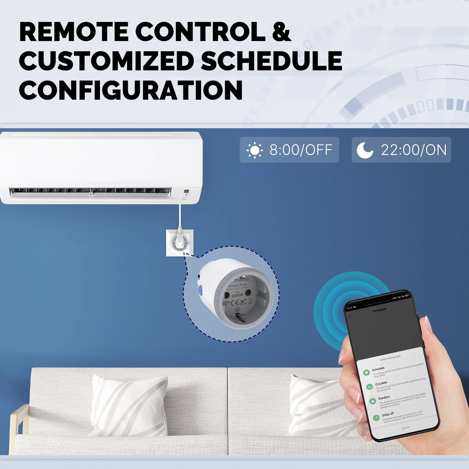 MOES Smart EU/US/UK Plug Matte - Wifi Smart Plug recensione e prezzo