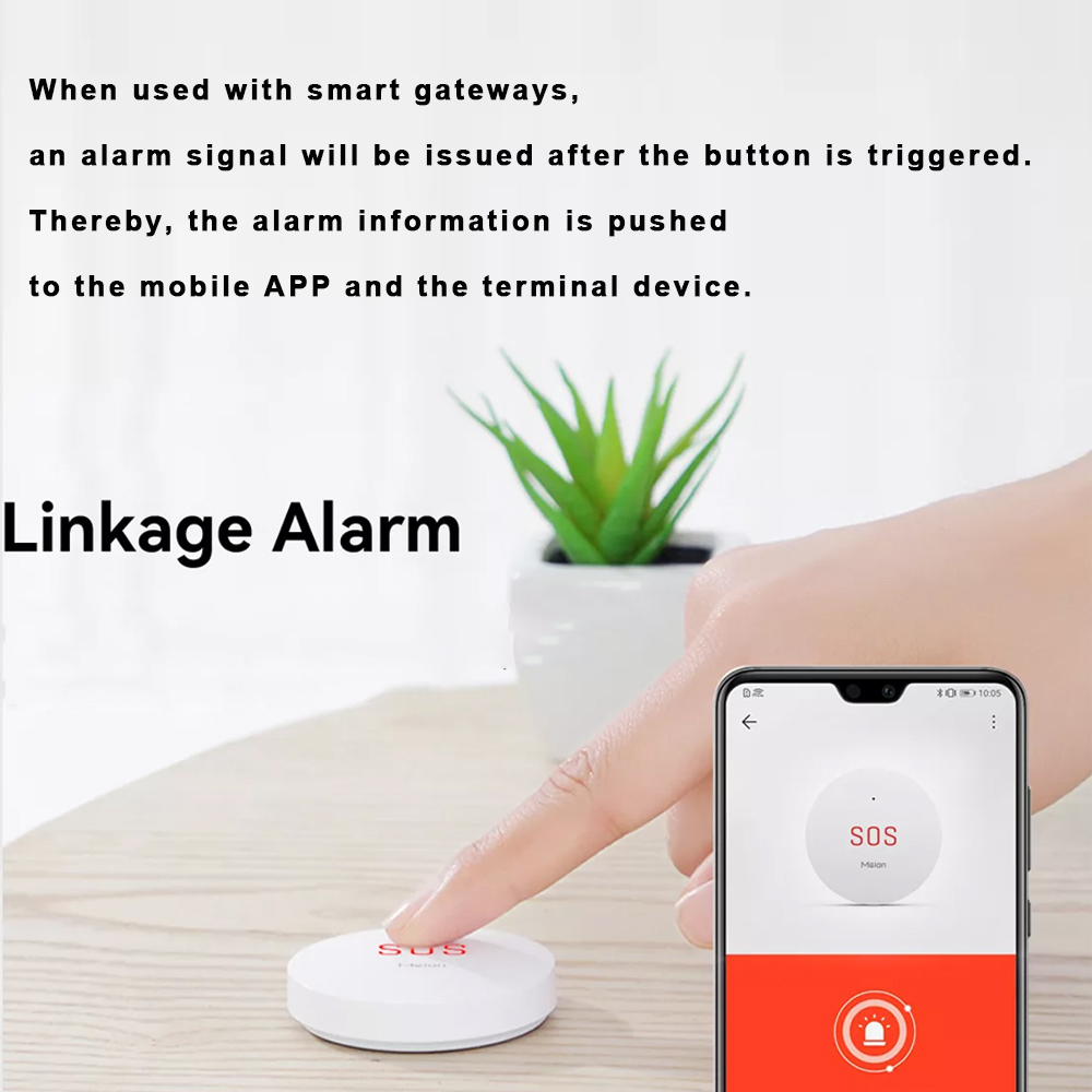 Zigbee Tuya SOS pulsante di em - Smart Home Website recensione e prezzo